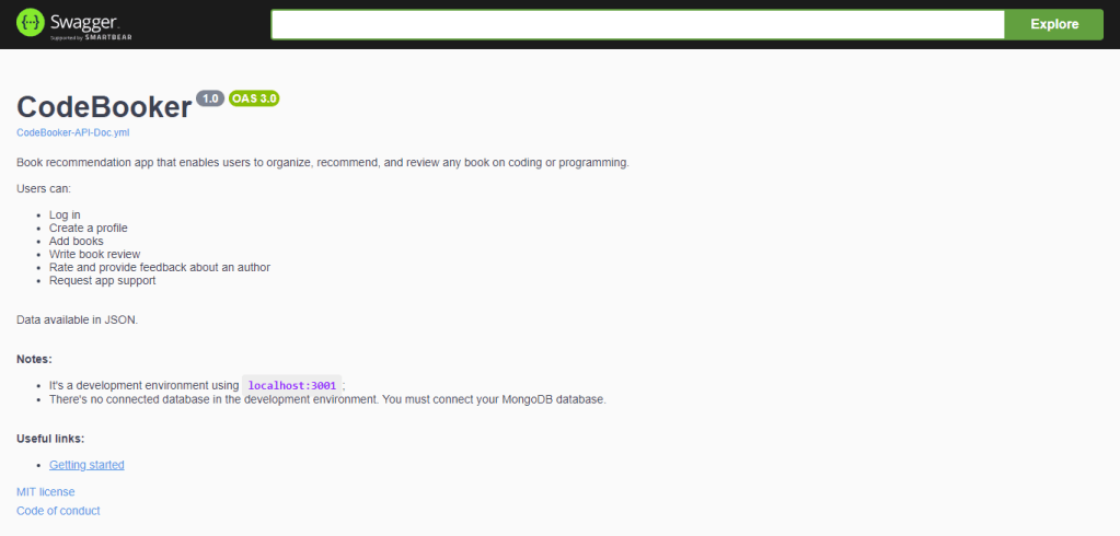 CodeBooker API Documentation